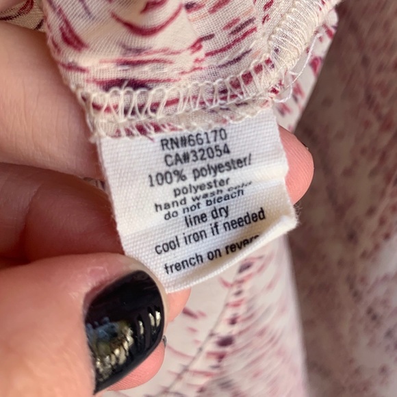 UO Sheer Printed Button Down Blouse - Picture 6 of 6